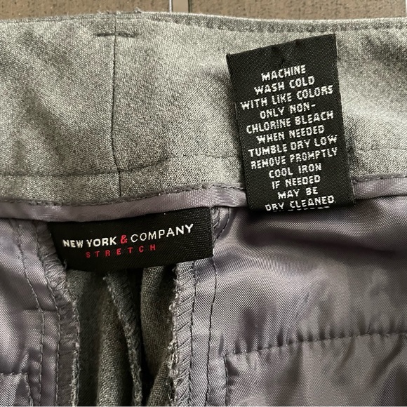 NEW YORK & COMPANY STRETCH PETITE MID-RISE CUFFED WIDE-LEG BOOTCUT DRESS PANTS!! - Picture 10 of 10